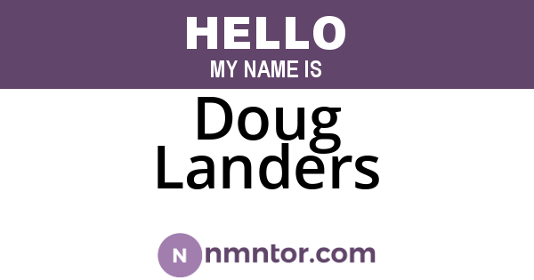 Doug Landers
