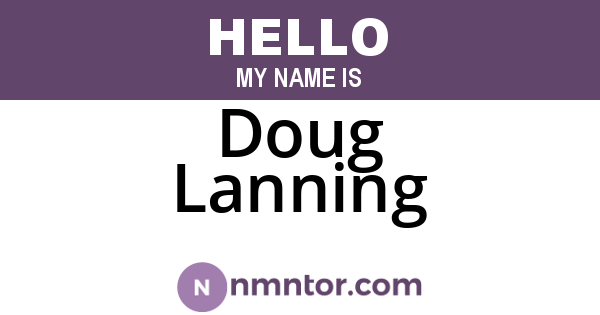 Doug Lanning