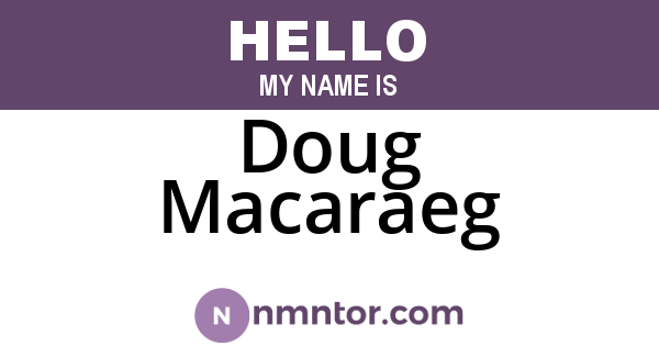 Doug Macaraeg
