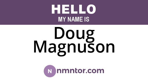 Doug Magnuson