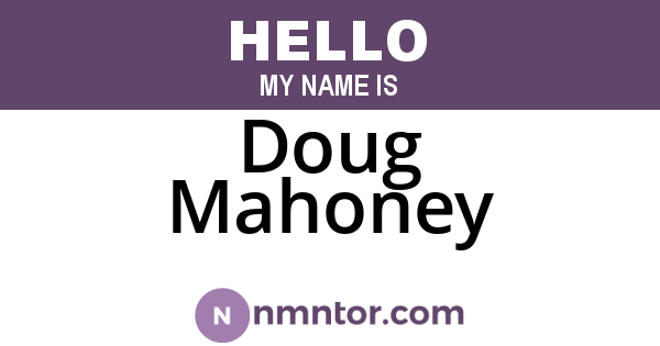 Doug Mahoney
