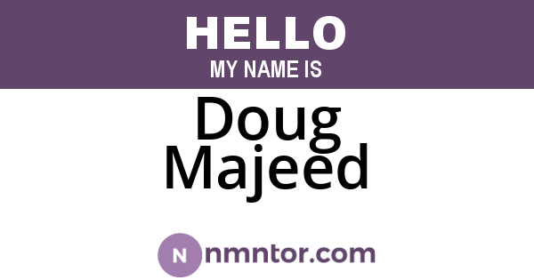 Doug Majeed