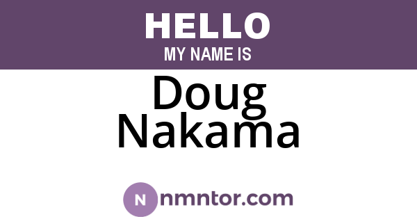 Doug Nakama