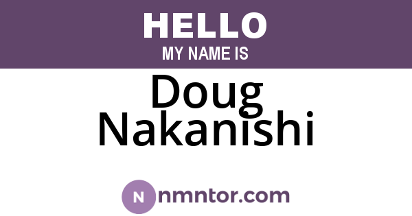 Doug Nakanishi