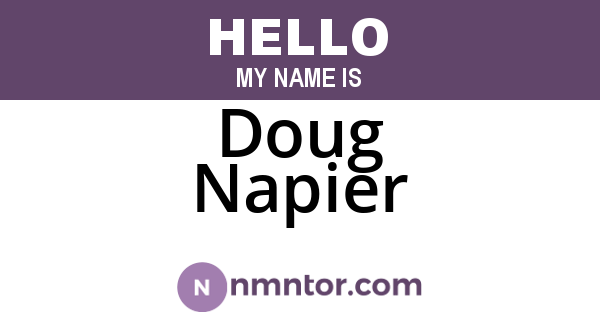 Doug Napier