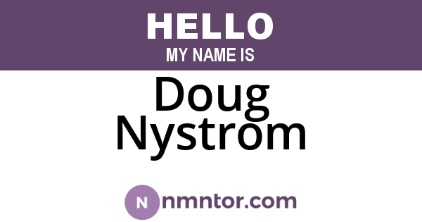 Doug Nystrom