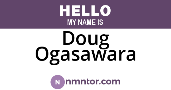 Doug Ogasawara