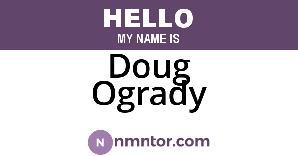 Doug Ogrady