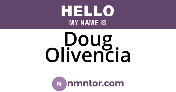 Doug Olivencia