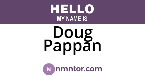 Doug Pappan