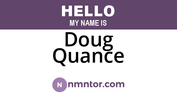 Doug Quance