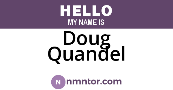 Doug Quandel
