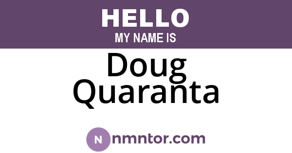 Doug Quaranta