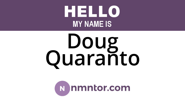 Doug Quaranto