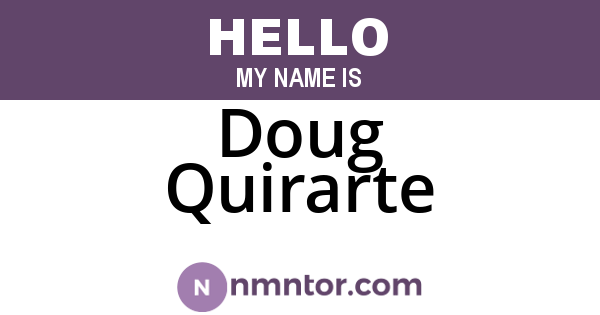 Doug Quirarte