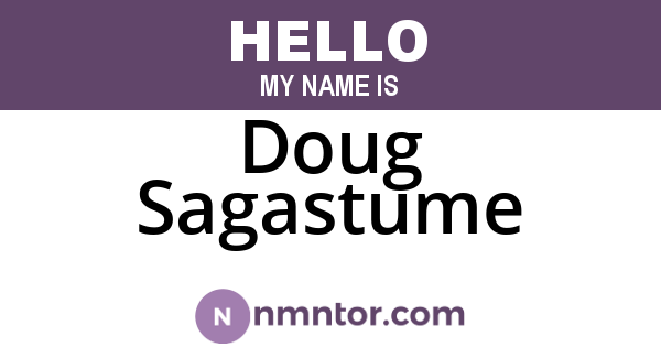Doug Sagastume