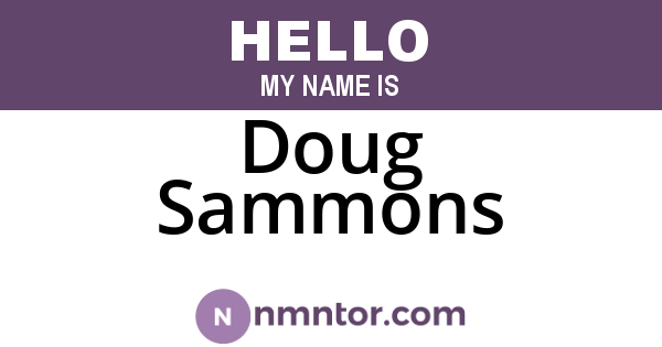 Doug Sammons