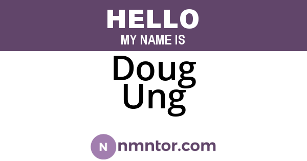 Doug Ung