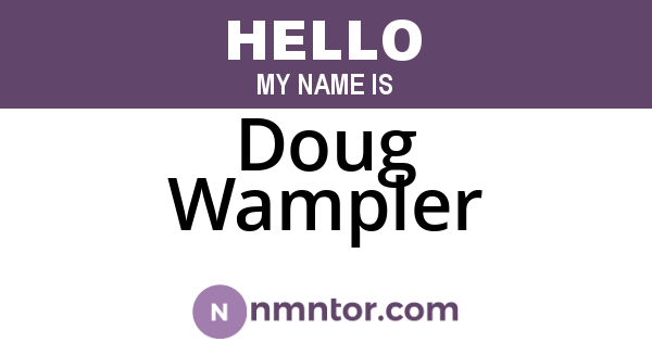 Doug Wampler