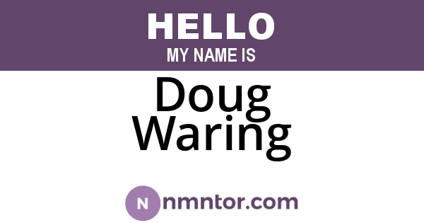 Doug Waring