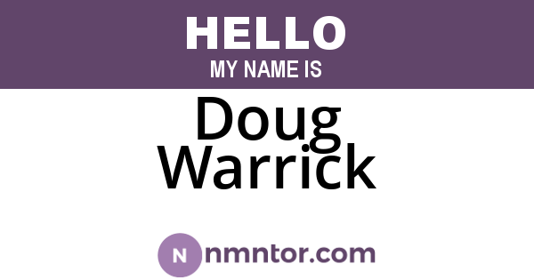Doug Warrick