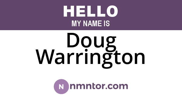 Doug Warrington