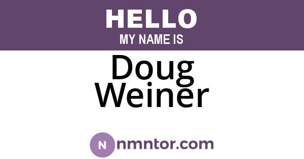 Doug Weiner
