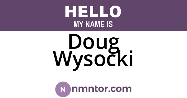 Doug Wysocki