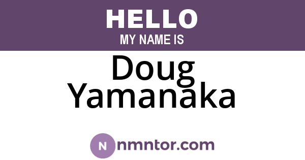 Doug Yamanaka