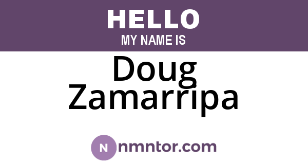Doug Zamarripa