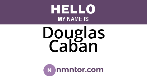 Douglas Caban