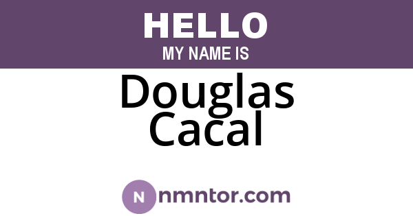 Douglas Cacal