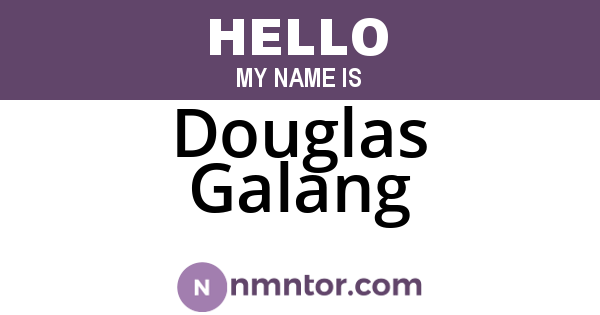 Douglas Galang