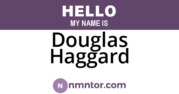 Douglas Haggard