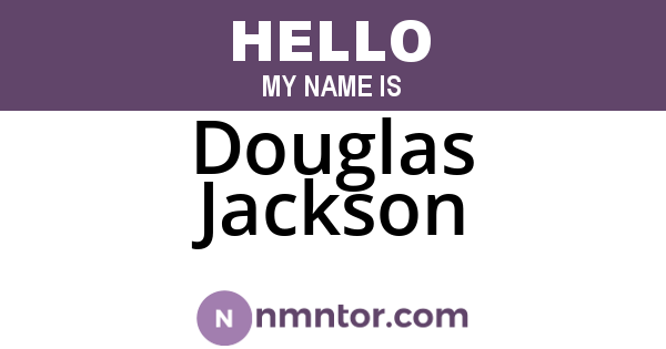 Douglas Jackson
