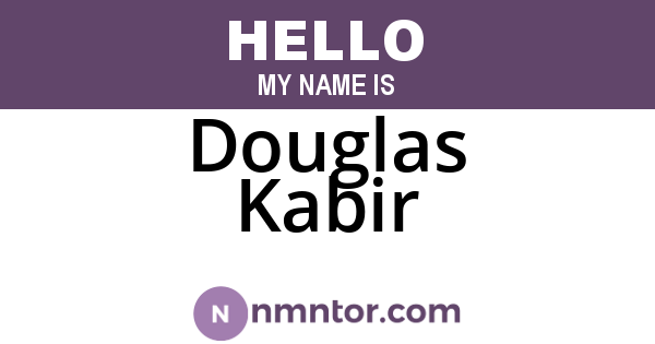 Douglas Kabir