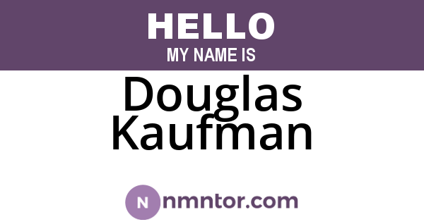 Douglas Kaufman