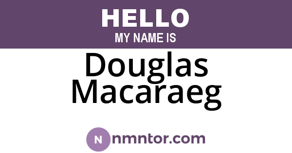 Douglas Macaraeg