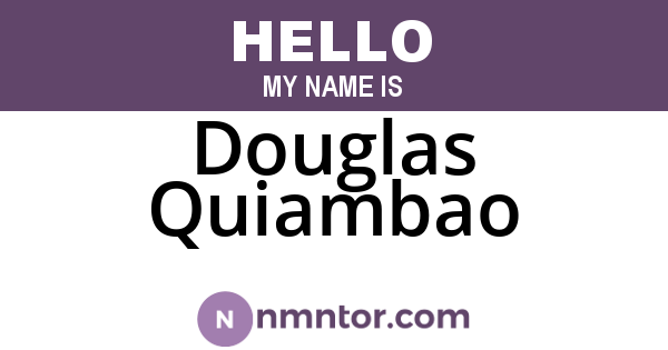 Douglas Quiambao