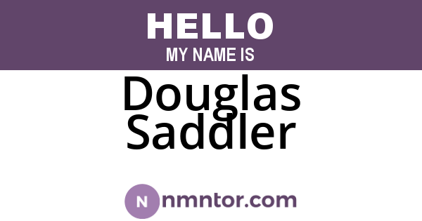 Douglas Saddler