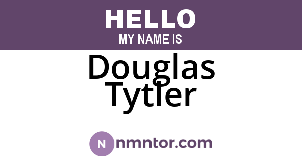 Douglas Tytler