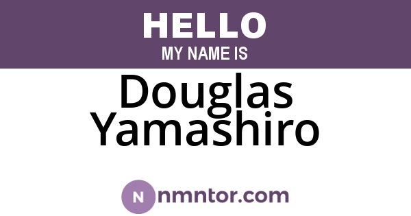 Douglas Yamashiro