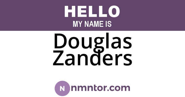 Douglas Zanders