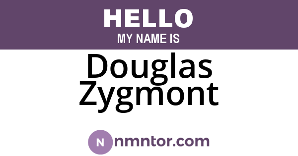 Douglas Zygmont