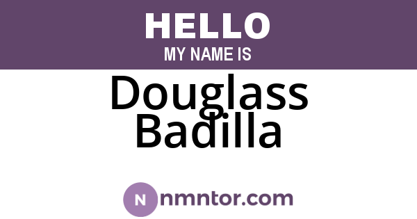Douglass Badilla