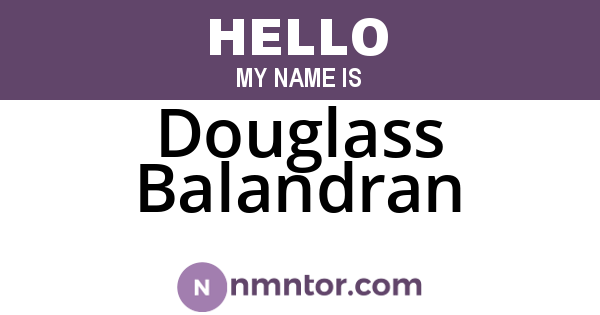 Douglass Balandran