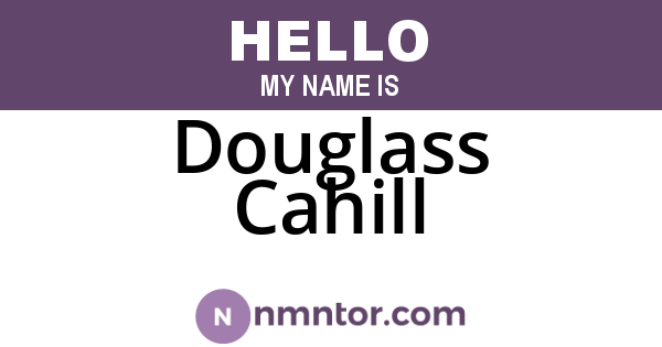 Douglass Cahill