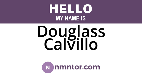 Douglass Calvillo