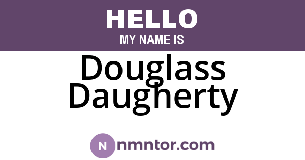 Douglass Daugherty