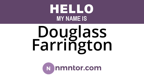 Douglass Farrington